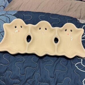 Ghost-Shaped Ceramic Dish
